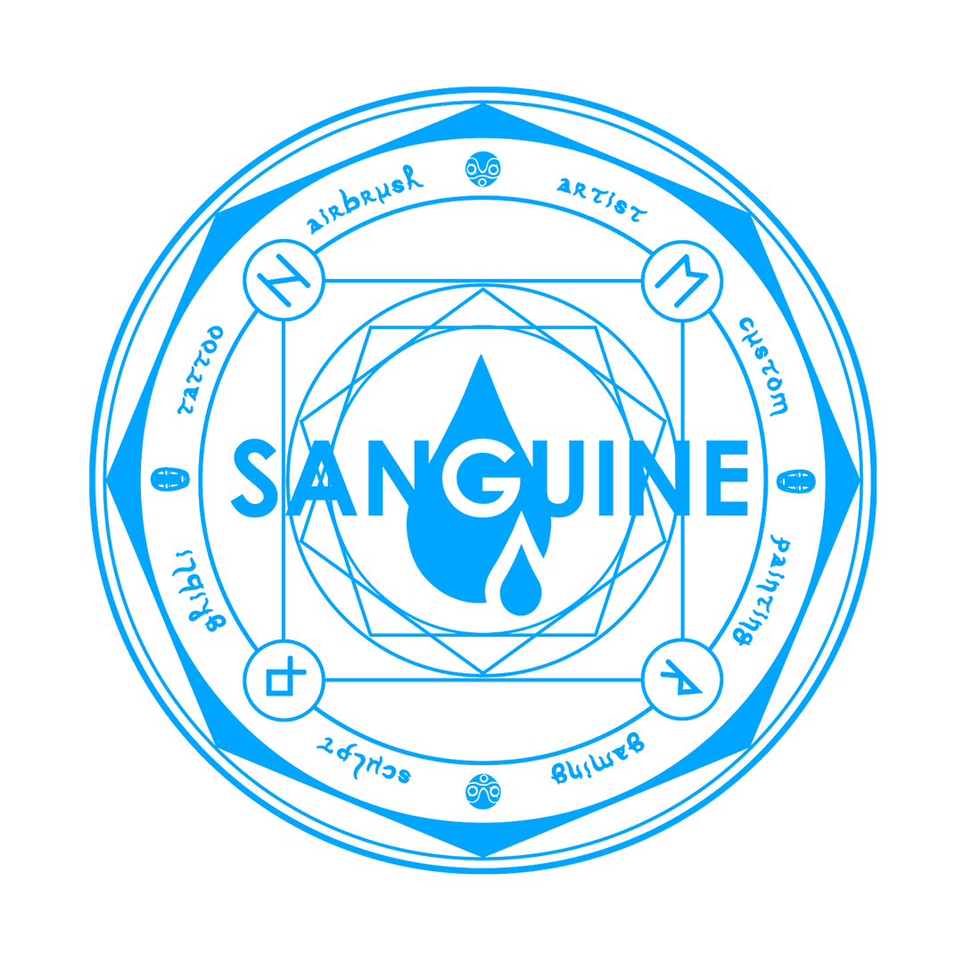 Logo sanguine bleu